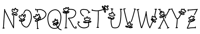 Wk blooming Branch Font UPPERCASE