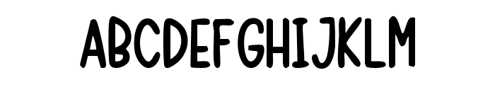 Wobble Regular Font UPPERCASE