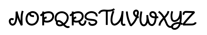 Wobbleylines Font UPPERCASE