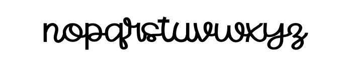 Wobbleylines Font LOWERCASE