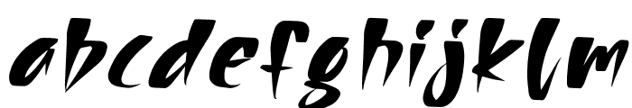 Wolfrash Italic Font LOWERCASE