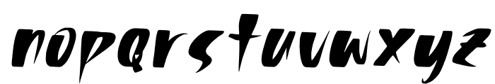 Wolfrash Italic Font LOWERCASE