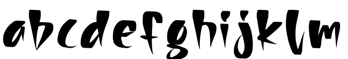 Wolfrash Font LOWERCASE