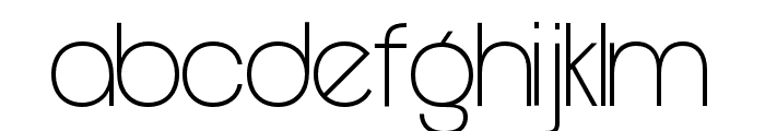 Wolgan ExtraLight Font LOWERCASE