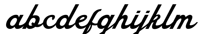 Wolter Script Font LOWERCASE