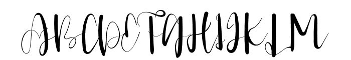 Womenlove Font UPPERCASE