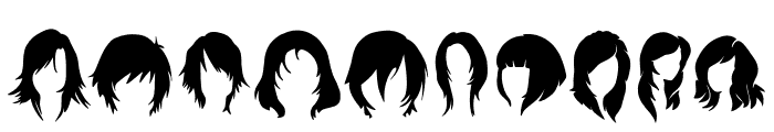 Womens wigs Font OTHER CHARS