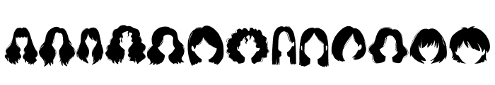 Womens wigs Font UPPERCASE