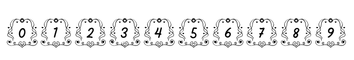 Wonder Valentine Monogram Font OTHER CHARS