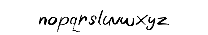 WonderScribbleRegular Font LOWERCASE
