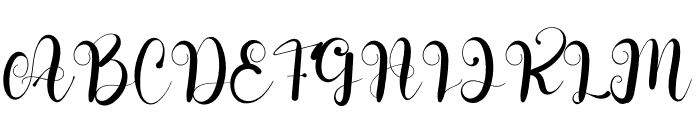 Wonderful Calligraph Font UPPERCASE