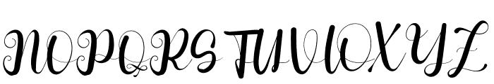 Wonderful Calligraph Font UPPERCASE