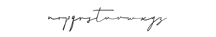 Wonderful Melanesia-Signature Font LOWERCASE