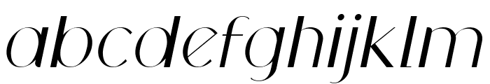 Wonderful Midnight Italic Font LOWERCASE