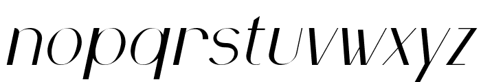 Wonderful Midnight Italic Font LOWERCASE