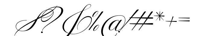 Wonderful Script Font OTHER CHARS