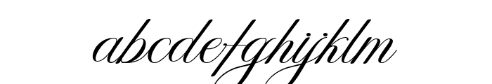 Wonderful Script Font LOWERCASE