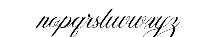 Wonderful Script Font LOWERCASE