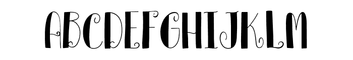 Wonderful and Wicked Font Regular Font LOWERCASE
