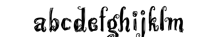 WonderlandScratch Font LOWERCASE