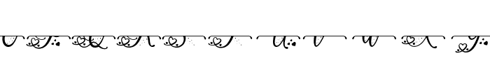 Wonderlove Split Monogram reguler Font LOWERCASE