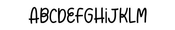 Wondernote Font Regular Font LOWERCASE