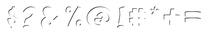 Wonders Graf - Inner Font OTHER CHARS