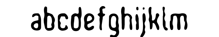 WoobBurn-Bold Font LOWERCASE