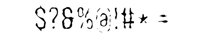 WoobBurn-Regular Font OTHER CHARS