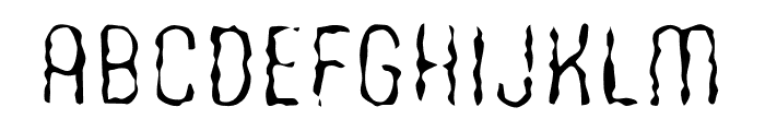 WoobBurn-Regular Font UPPERCASE