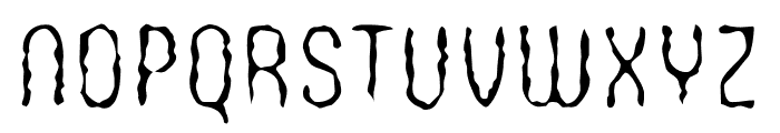 WoobBurn-Regular Font UPPERCASE