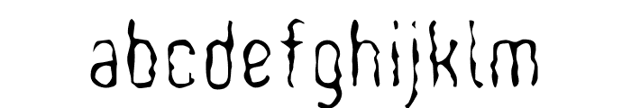 WoobBurn-Regular Font LOWERCASE