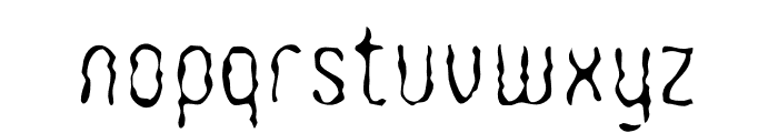 WoobBurn-Regular Font LOWERCASE