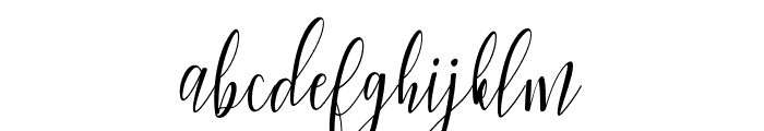 WoodleyThin Font LOWERCASE
