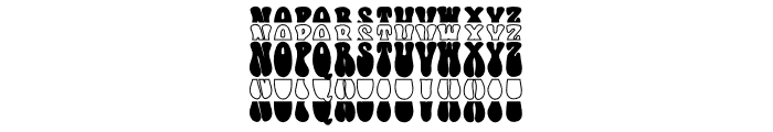 Woodstack Stacked Font LOWERCASE