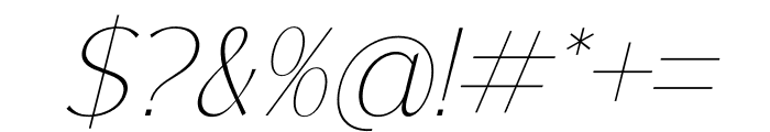 Wordefta Italic Font OTHER CHARS