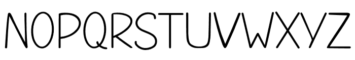 Work out Note Font UPPERCASE
