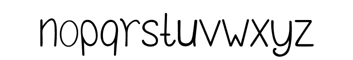 Work out Note Font LOWERCASE