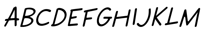 Workbench-RegularSlant Font UPPERCASE