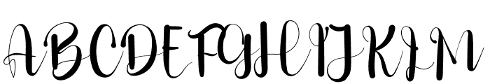 Working Handmade Font UPPERCASE