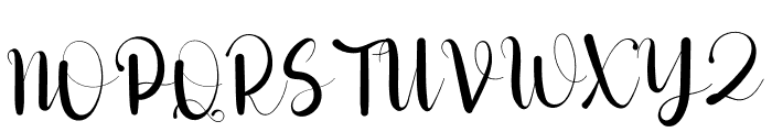 Working Handmade Font UPPERCASE