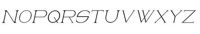 Worland Italic Font UPPERCASE