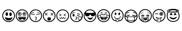 World Emoji Day Font UPPERCASE