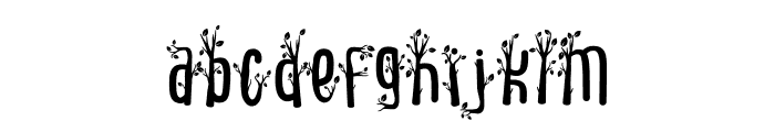 World Madly Tree Font LOWERCASE