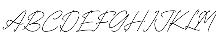 Worthington Italic Font UPPERCASE
