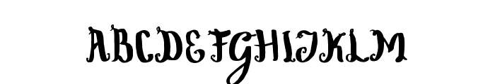 WowangleSwashLowercase Font UPPERCASE
