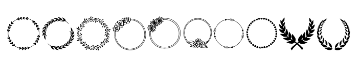 Wreath Bundle Font OTHER CHARS