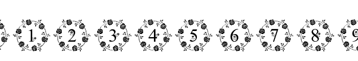 Wreath Roses Monogram Font OTHER CHARS
