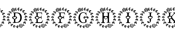 WreathFloral Font UPPERCASE