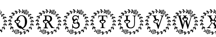 WreathFloral Font LOWERCASE